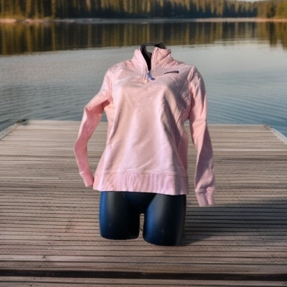 Vineyard Vines Womens Flamingo Pink 1/4 Zip Shep Shirt Pullover Sweater‎ Sz XS